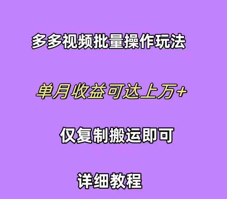 (10029期)拼多多视频带货快速过爆款选品教程 每天轻轻松松赚取三位数佣金 小白必…_学通网创