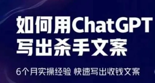 如何用ChatGPT写出杀手文案，6个月实操经验，快速写出收钱文案_学通网创