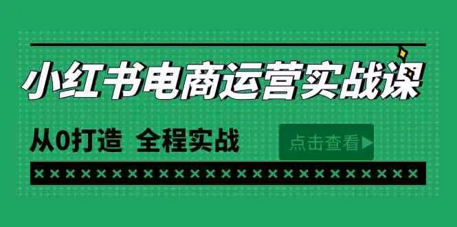 （9946期）最新小红书·电商运营实战课，从0打造 全程实战（65节视频课）_学通网创