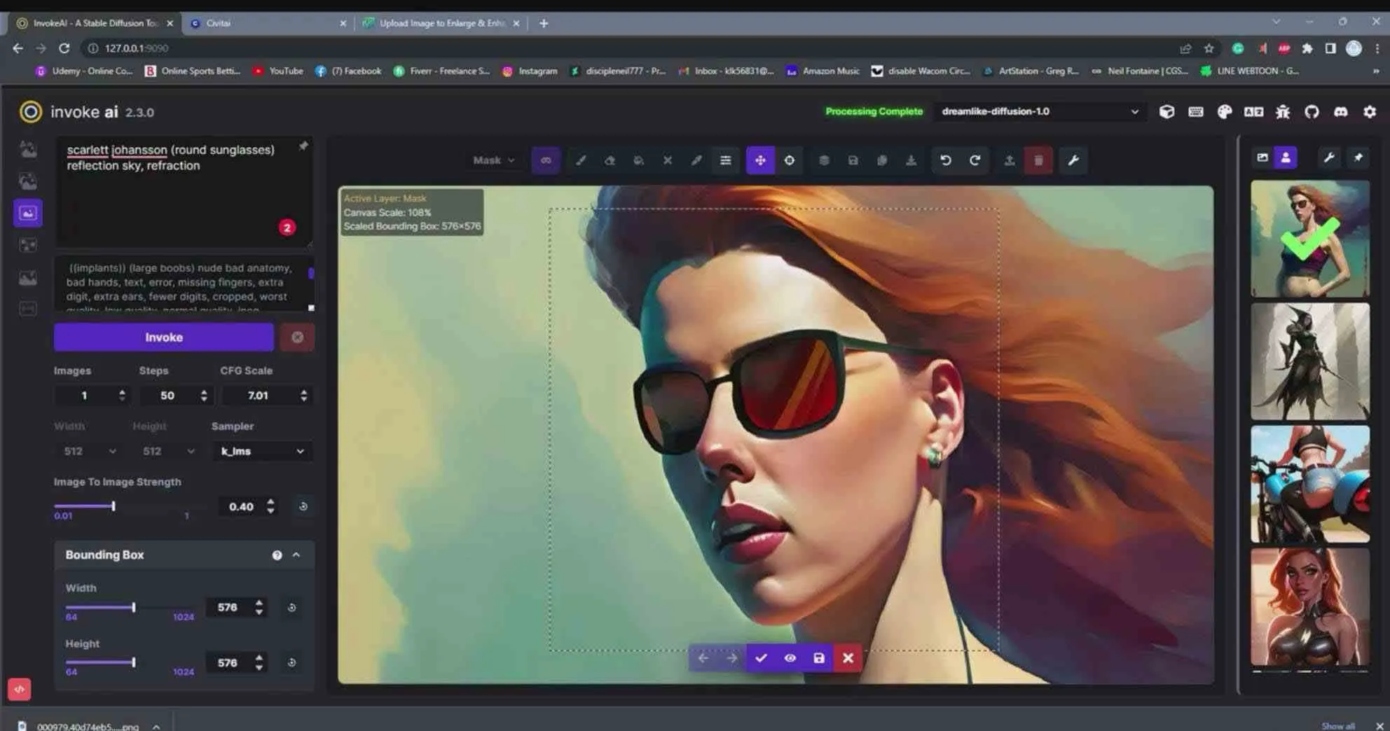 图片[2]_（9760期）Invoke AI 绘画教程-零基础创作可以销售的完美插图-49节-中英字幕_学通网创