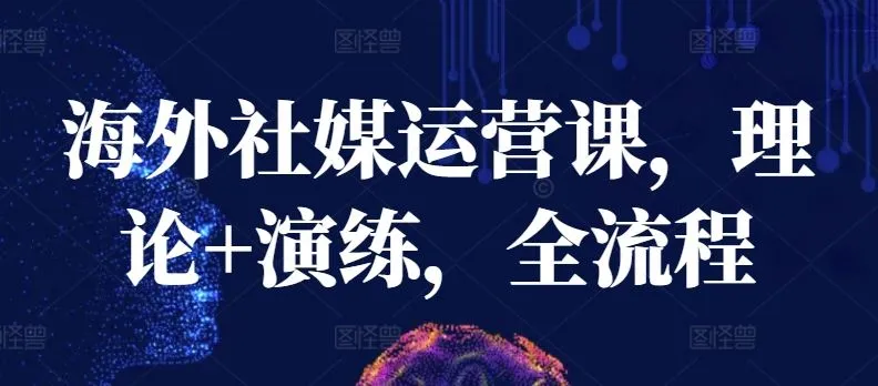 海外社媒运营课，理论+演练，全流程_学通网创