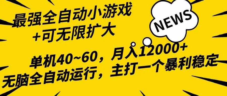 （10046期）2024最新全网独家小游戏全自动，单机40~60,稳定躺赚，小白都能月入过万_学通网创