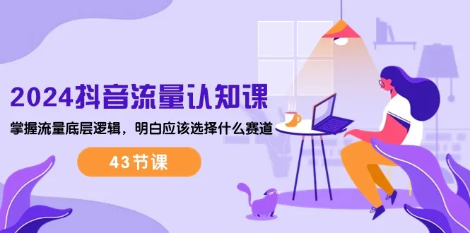 （10713期）2024抖音流量·认知课：掌握流量底层逻辑，明白应该选择什么赛道 (43节课)_学通网创