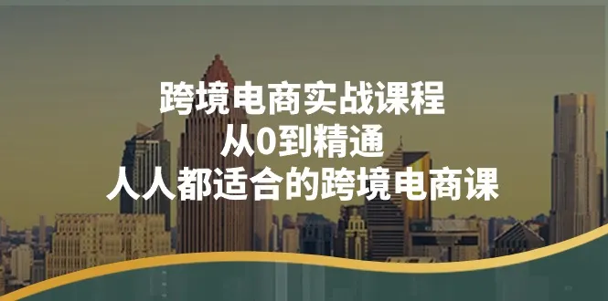 （11183期）跨境电商实战课程：从0到精通，人人都适合的跨境电商课（14节课）_学通网创