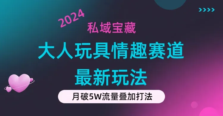（11541期）私域宝藏：大人玩具情趣赛道合规新玩法，零投入，私域超高流量成单率高_学通网创