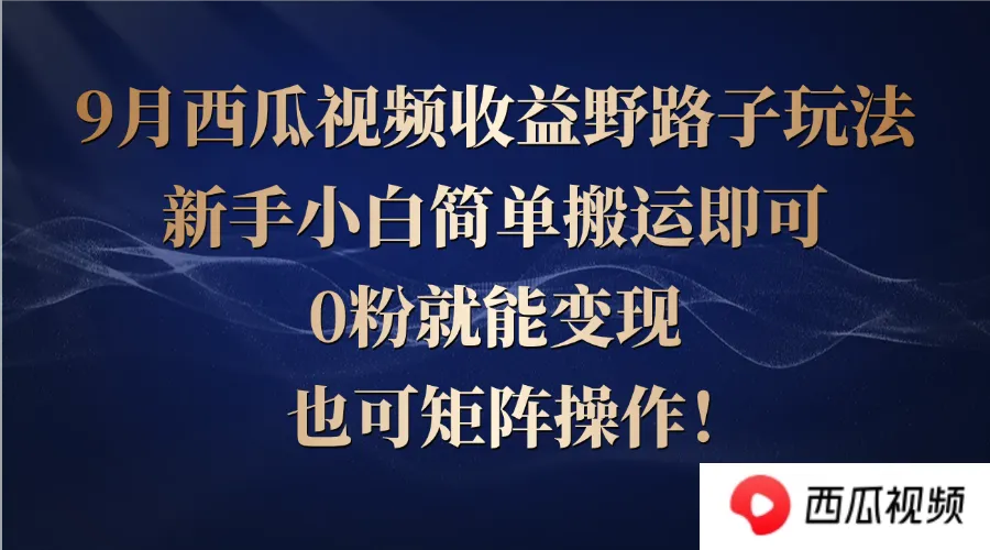 (12760期)西瓜视频收益野路子玩法,新手小白简单搬运即可,0粉就能变现,也可矩…_学通网创