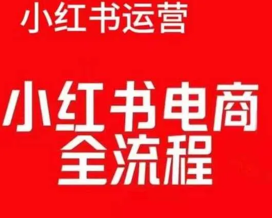 红薯电商实操课，小红书电商全流程_学通网创