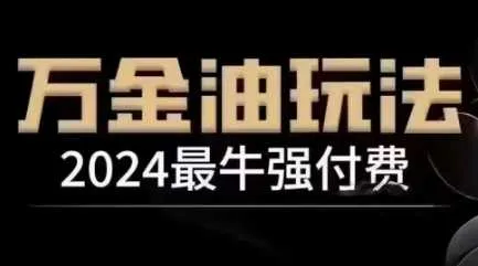 2024最牛强付费，万金油强付费玩法，干货满满，全程实操起飞（更新12月）_学通网创