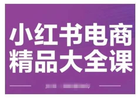 小红书电商精品大全课，快速掌握小红书运营技巧，实现精准引流与爆单目标，轻松玩转小红书电商_学通网创
