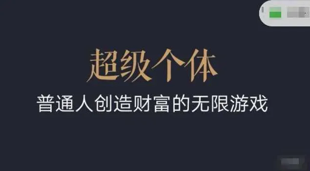 超级个体2024-2025翻盘指南，普通人创造财富的无限游戏_学通网创