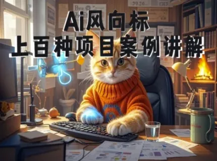 Ai风向标-附100种项目案例玩法-0基础小白到大神ai视频商业应用教学_学通网创