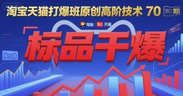 淘宝天猫打爆班原创高阶技术第70期:标品干爆_学通网创