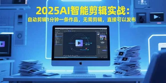 (15504期)2025AI智能剪辑实战:自动剪辑1分钟一条作品,无需剪辑,直接可以发布_学通网创