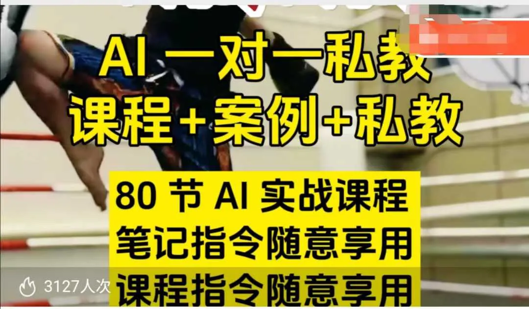 AI指令实战课,课程+案例,80节AI实战课程,笔记指令随意享用,课程指令随意享用(更新7月)_学通网创