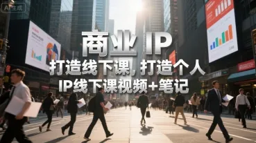 商业IP打造线下课，打造个人 IP线下课视频+笔记_学通网创
