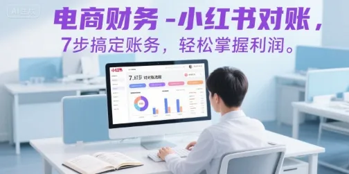 电商财务-小红书对账，7步搞定账务，轻松掌握利润_学通网创