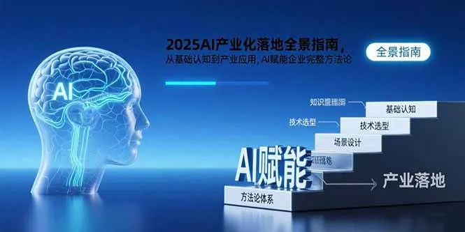 （15609期）2025AI产业化落地全景指南，从基础认知到产业应用，AI赋能企业完整方法论_学通网创