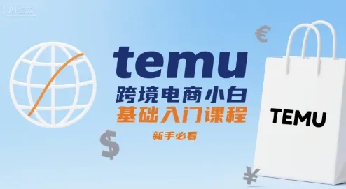 temu跨境电商小白基础入门课程，新手必看_学通网创