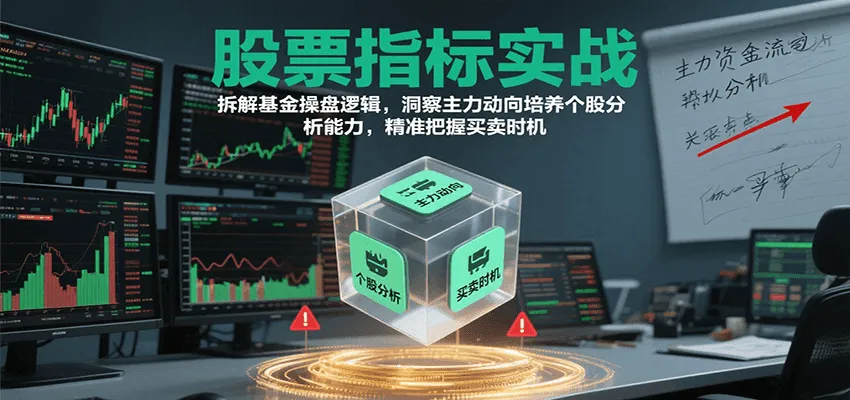 股票指标实战,基金操盘逻辑拆解,洞察主力动向培养个股分析能力把握买卖时机(更新)_学通网创