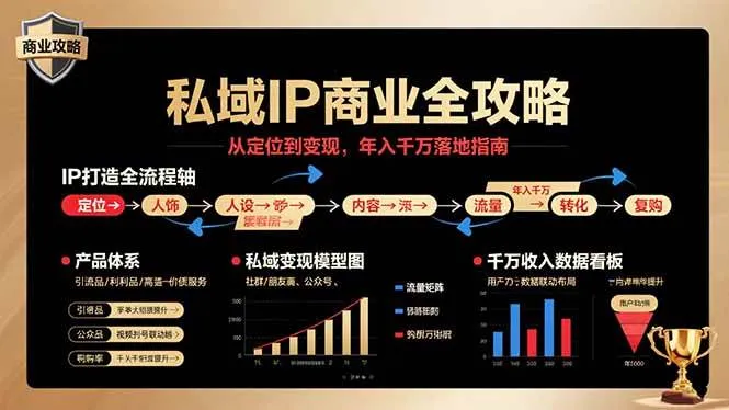 （15858期）私域IP商业全攻略，从定位到变现，年入千万落地指南_学通网创