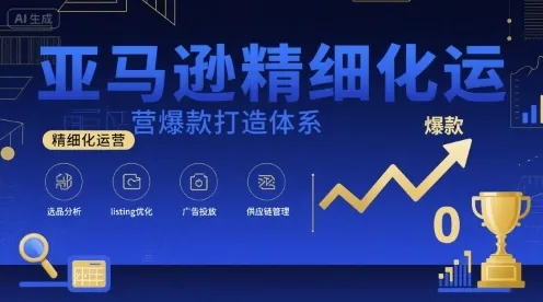 亚马逊精细化运营爆款打造体系，视频课+全套资料文档_学通网创