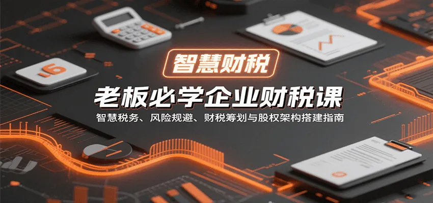 老板必学企业财税课:智慧税务、风险规避、财税筹划与股权架构搭建指南_学通网创