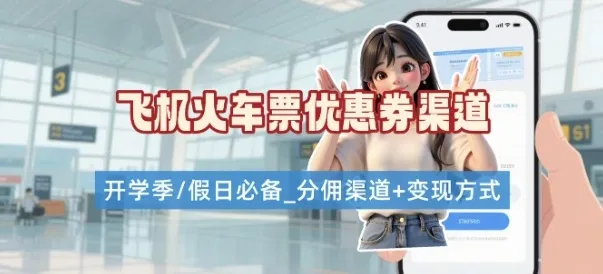 学生党必看！机票火车票优惠券申请渠道 + 项目打法，开学季节日速存_学通网创