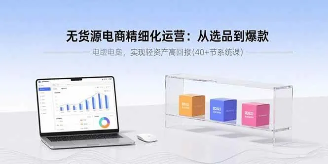 (15896期)无货源电商精细化运营:从选品到爆款,实现轻资产高回报(40+节系统课)_学通网创