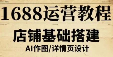 1688运营教程，助力商家提升流量与转化_学通网创