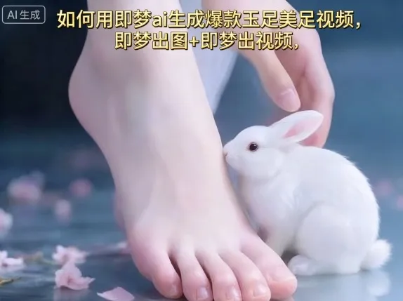如何用即梦ai生成爆款玉足美足视频,即梦出图+即梦出视频,快速涨粉_学通网创