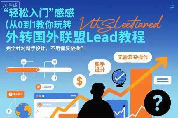 国外联盟賺美刀项目，从0到1教你玩转国外联盟Lead教程，纯新手可操作性100% - 学通网创_学通网创
