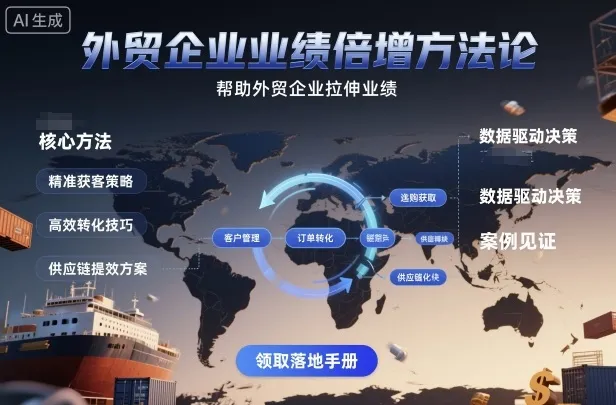 外贸企业业绩倍增方法论，帮助外贸企业拉伸业绩_学通网创