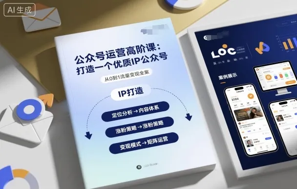 公众号运营高阶课，打造一个优质IP公众号_学通网创