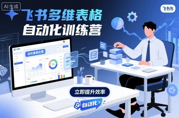 飞书多维表格自动化训练营，手把手教你告别重复处理，用多维表格开启高效办公新模式_学通网创