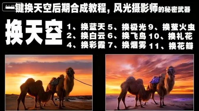 一键换天空后期合成教程，风光摄影师的秘密武器_学通网创
