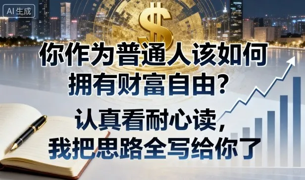 付费文章：你作为普通人该如何拥有财富自由？认真看耐心读，我把思路全写给你了_学通网创