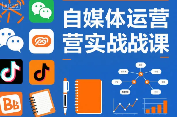 自媒体运营实战课，掌握一套系统的自媒体运营底层方法论，成为优秀的内容创作者_学通网创