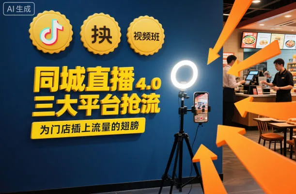 同城直播实操班4.0，三大平台抢流，为门店插上流量的翅膀_学通网创