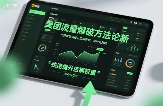 美团流量爆破方法论，付费流快速提升店铺权重，带动自然流_学通网创