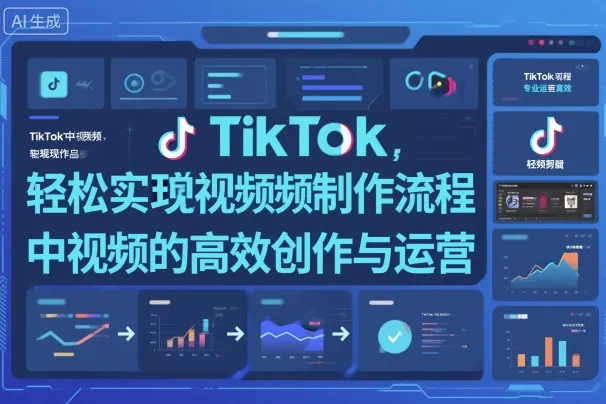 TikTok中视频制做流程，轻松实现Tk中视频的高效创作与运营_学通网创