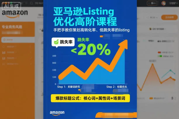 亚马逊Listing优化高阶课程，手把手教你策划高转化率、低跳失率的listing_学通网创