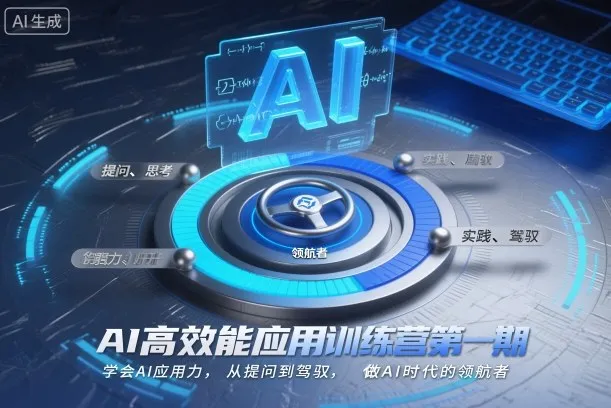 AI高效能应用训练营第一期，学会AI应用力，从提问到驾驭，做AI时代的领航者_学通网创