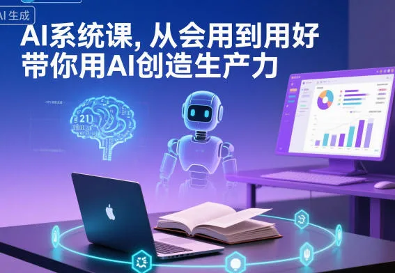 AI系统课，从会用到用好，带你用AI创造生产力_学通网创