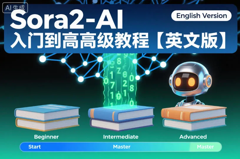 Sora2-AI入门到高级教程【英文版】_学通网创