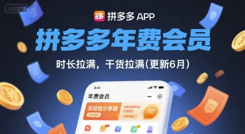 拼多多年费会员，实经验分享操，时长拉满，干货拉满(更新12月)_学通网创