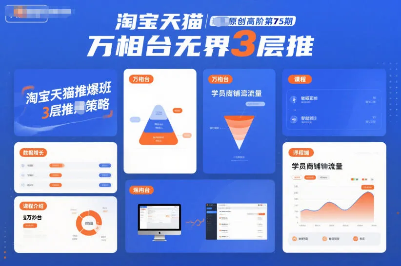 淘宝天猫推爆班原创高阶第75期，万相台无界3层推_学通网创