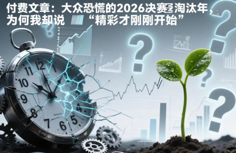 付费文章：大众恐慌的2026决赛淘汰年，为何我却说“精彩才刚刚开始”？_学通网创