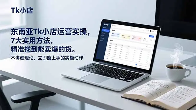 东南亚Tk小店运营实操，7大实用方法，精准找到能卖爆的货。不讲虚理论，立即能上手的实操动作_学通网创