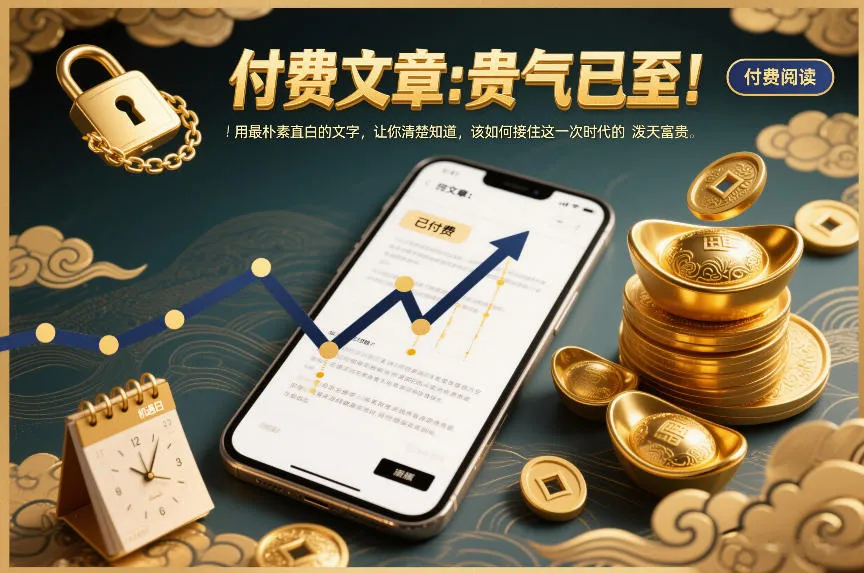 付费文章：贵气已至！用最朴素直白的文字，让你清楚知道，该如何接住这一次时代的泼天富贵_学通网创