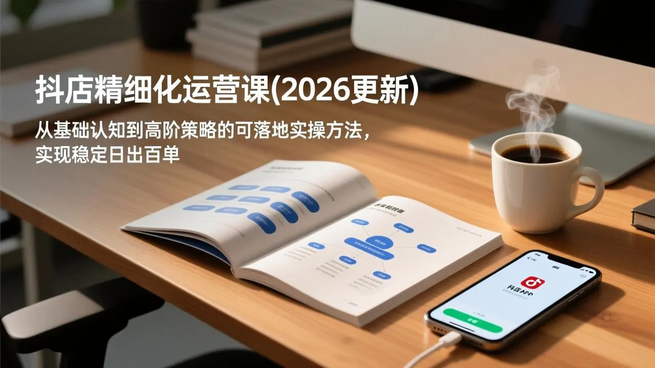 抖店精细化运营课(2026更新_学通网创